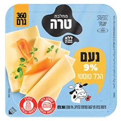 גבינה צהובה נעם 9% שומן 360 גרם