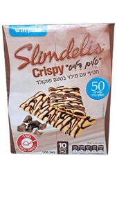 סלים דליס קריספי במילוי שוקולד מארז 6 יח