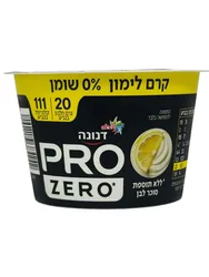 דנונה פרו קרם לימון ללא סוכר 20 גרם חלבון