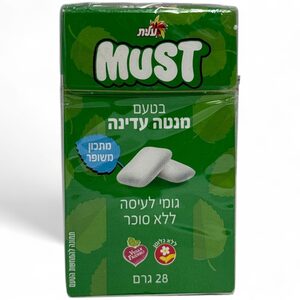 מסטיק מאסט מנטה עדינה 28 גרם בקרטון