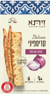 קרקר קריספיני עם בצל 125 גרם